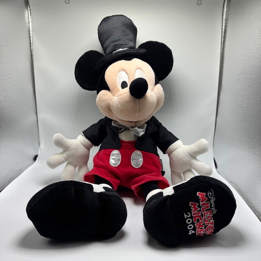 Milestone Mickey Mouse Topβ Hat Limited Edition 2004 Disney 21" PLUSH 75th Anniv